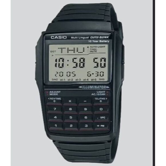 CASIO Watch Other - CASIO Watch 2888 DBC-32-1A Data Bank Illuminator Calculator Multi Lingual, New